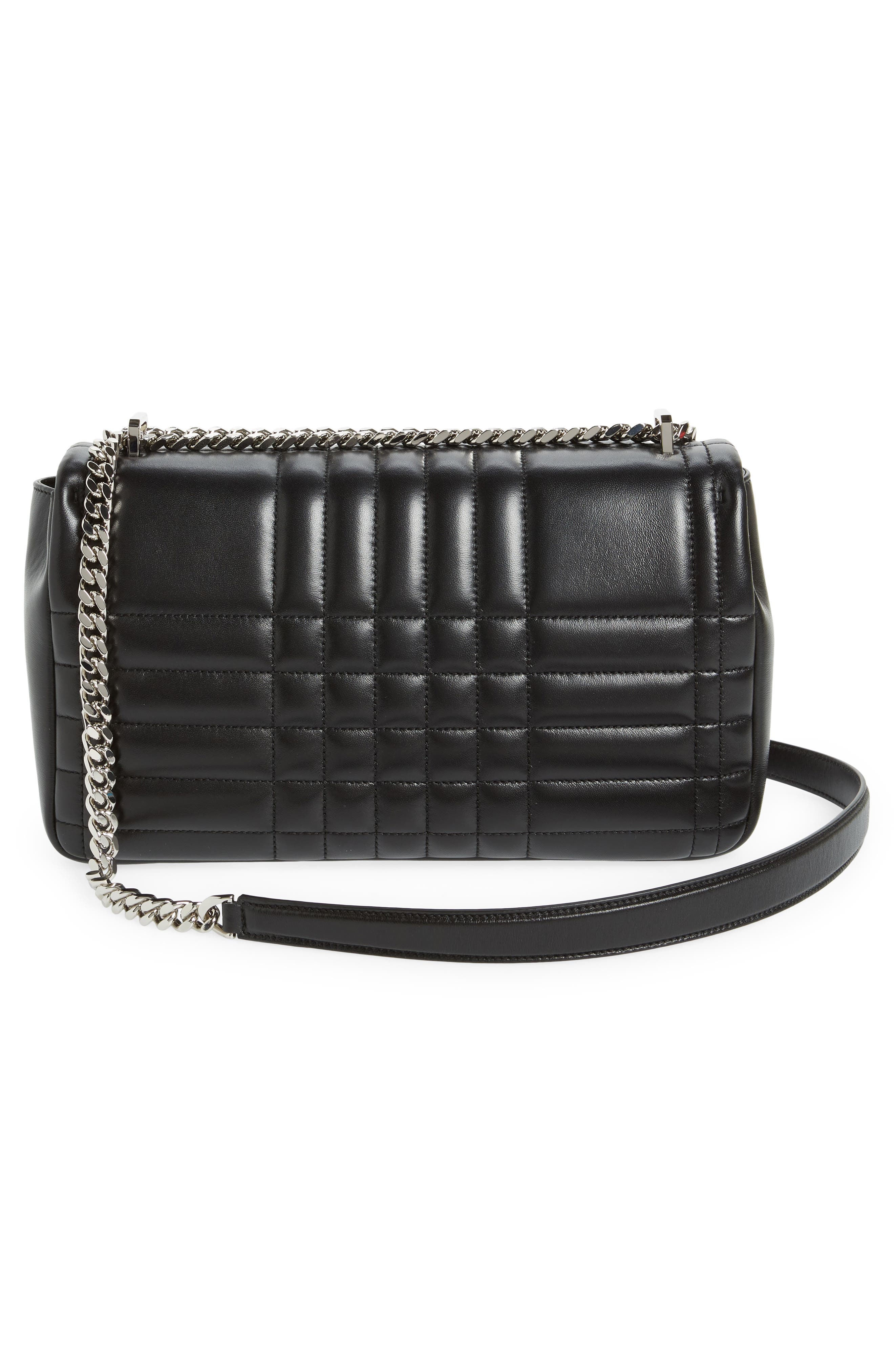 Burberry Medium Lola TB Quilted Lambskin Leather Shoulder Bag, Alternate, color, 