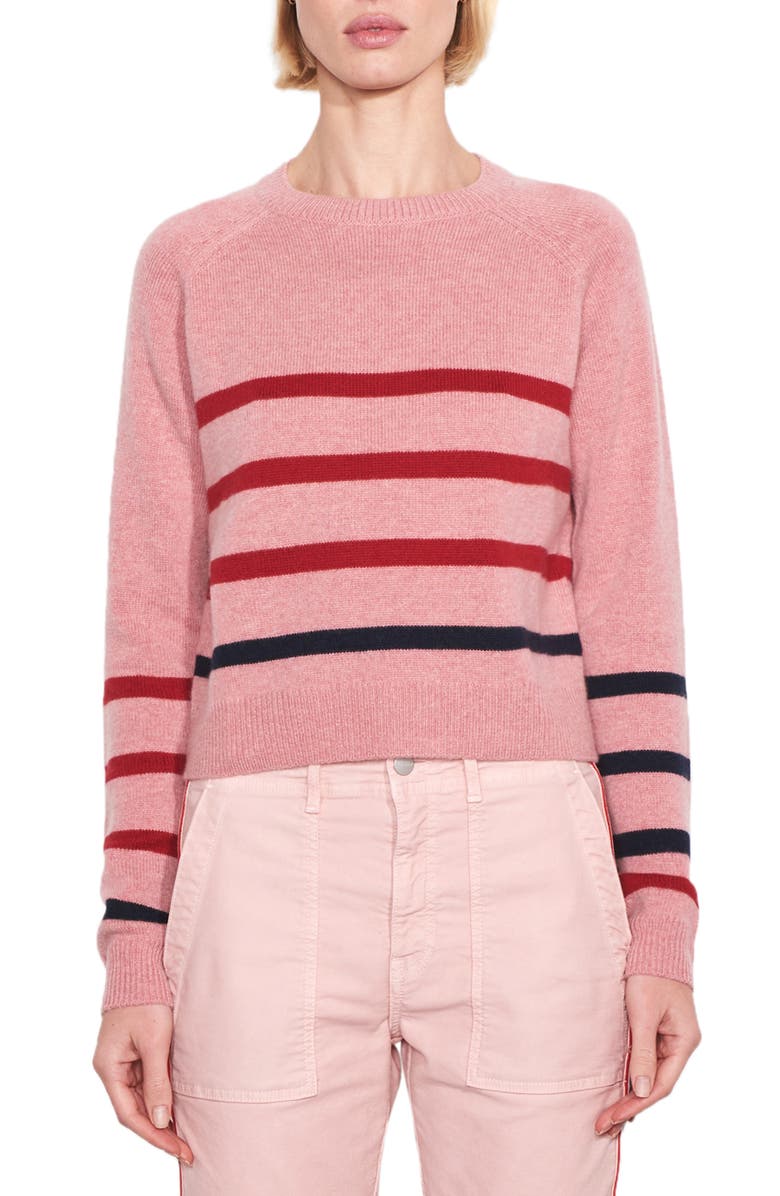 Sundry Stripe Wool & Cashmere Sweater, Main, color, 