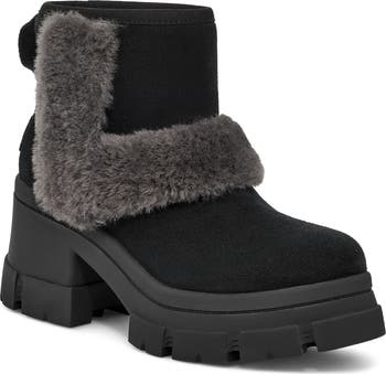 UGG® Brooklyn Sunburst Waterproof Bootie with Genuine UGG® Brooklyn Sunburst Waterproof Bootie with Genuine