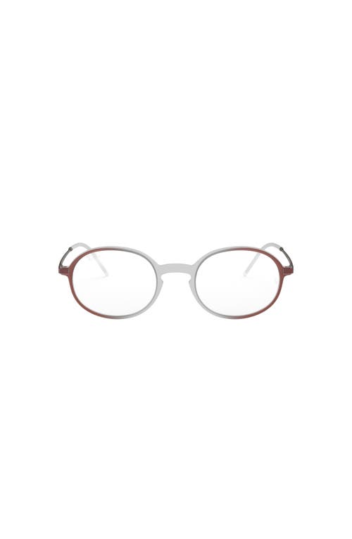 Ray Ban Ray-ban 50mm Oval Optical Glasses In Multi