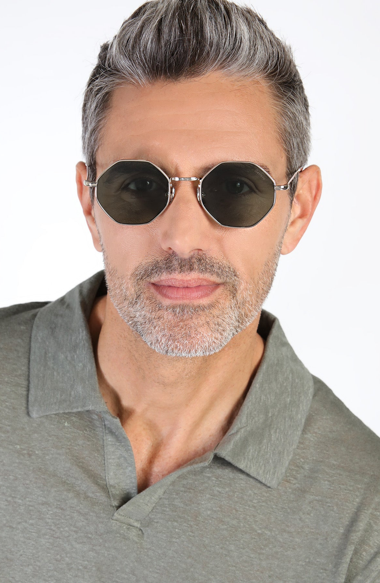 Illesteva Broome Sunglasses, Alternate, color, Gold / Olive