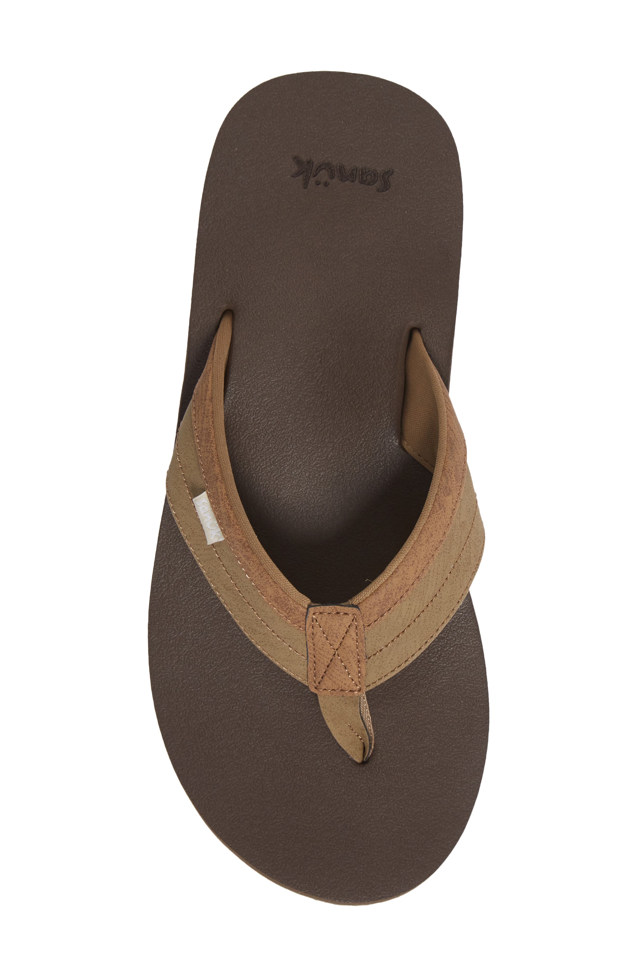 Sanuk Ziggy Water Friendly Flip Flop, Alternate, color, Tan