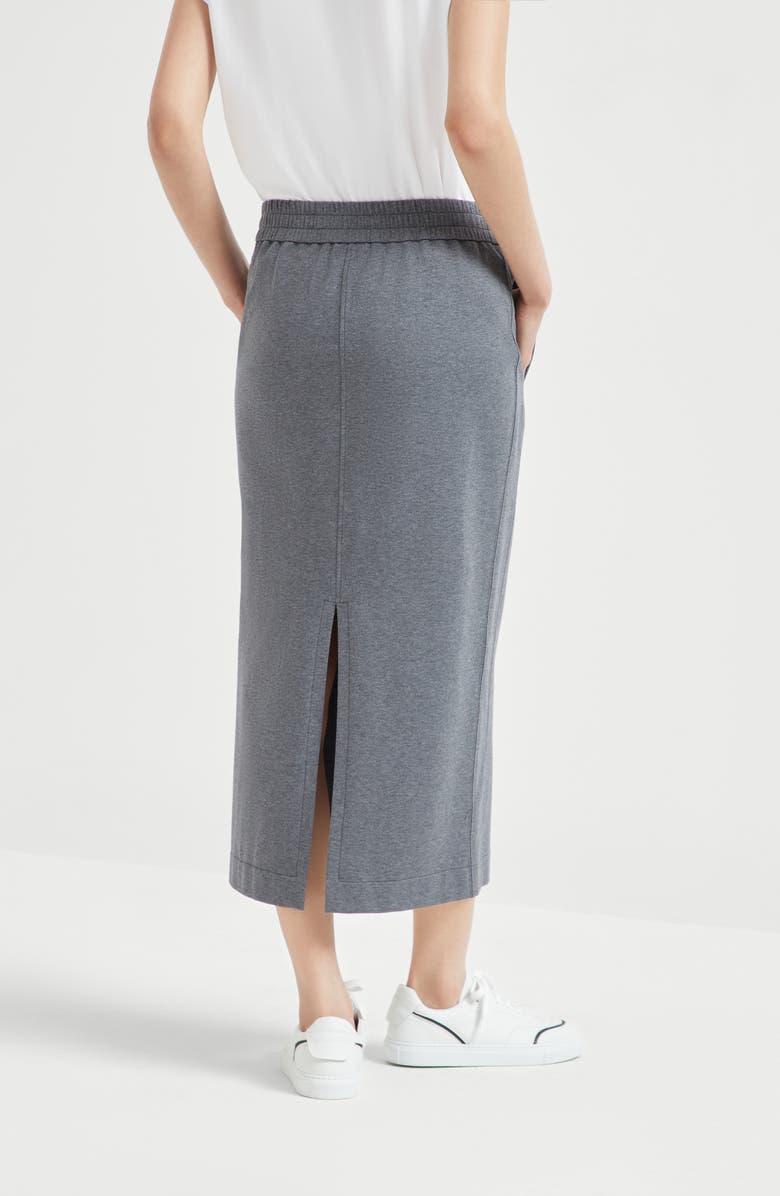 Brunello Cucinelli Track Midi skirt, Alternate, color, Lead