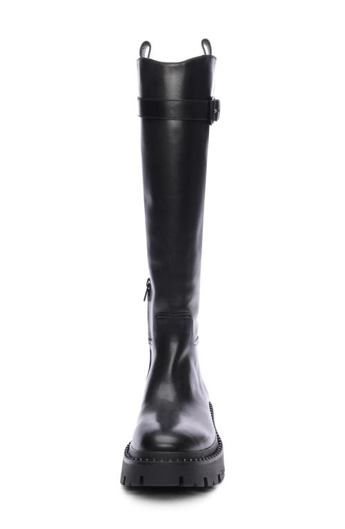 Ash Galaxy Lug Riding Boot In Black