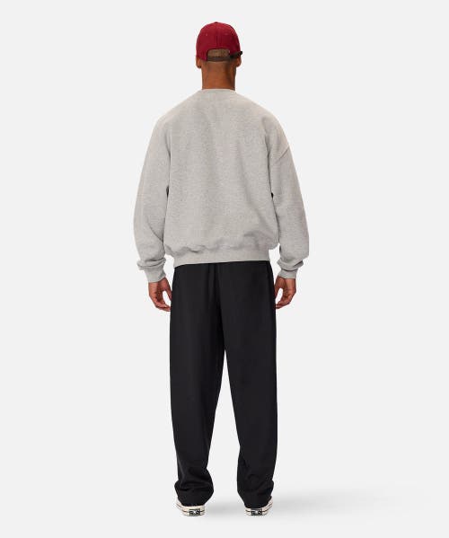 Industrie Australia The Del Sur Solid Sweatshirt In Mid Grey Marle