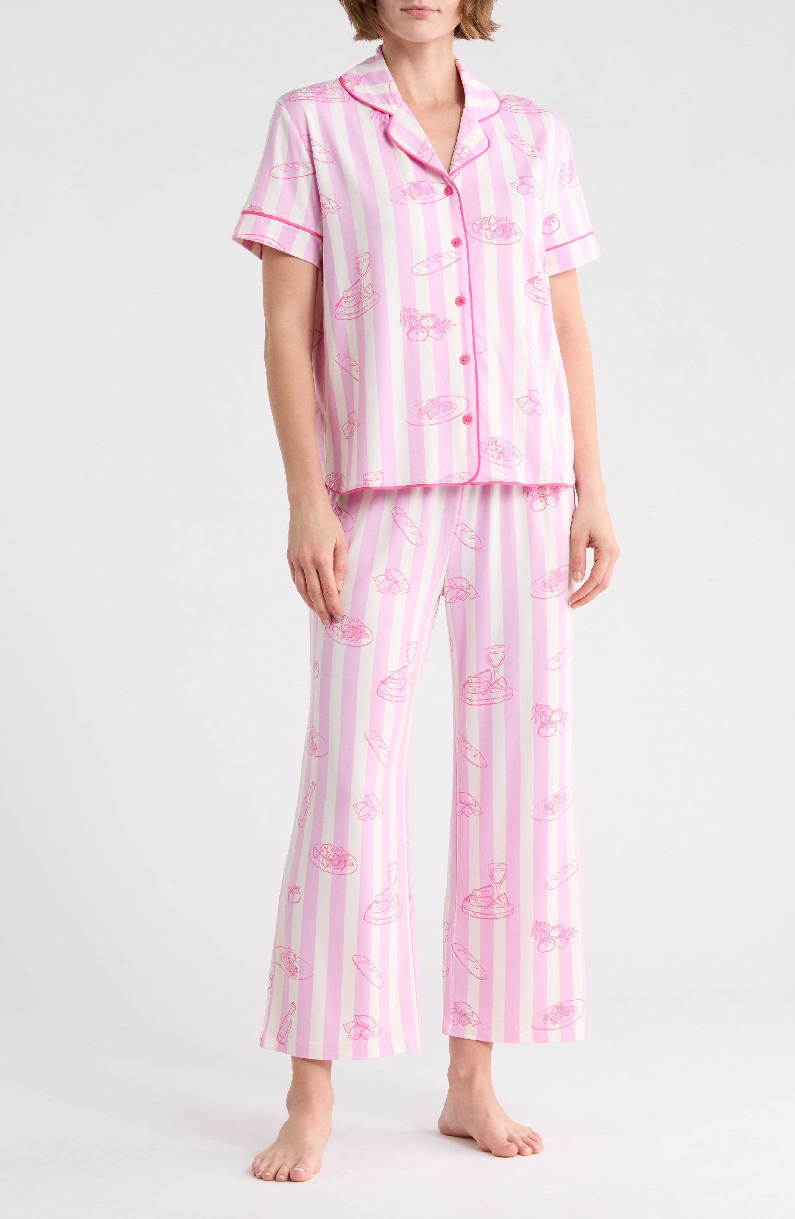 Honeydew Quiet Night Crop Pajamas