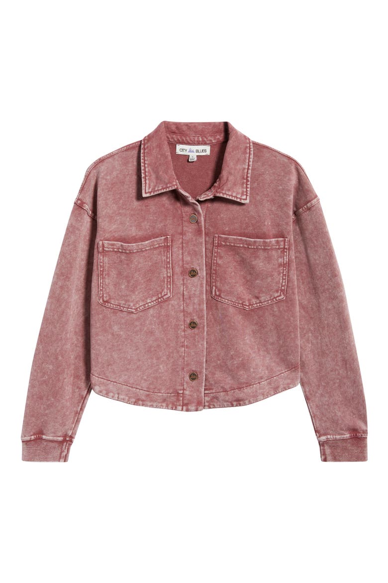 Crop Knit Shacket, Alternate, color, DUSTY ROSE
