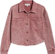 CITY BLUES Crop Knit Shacket