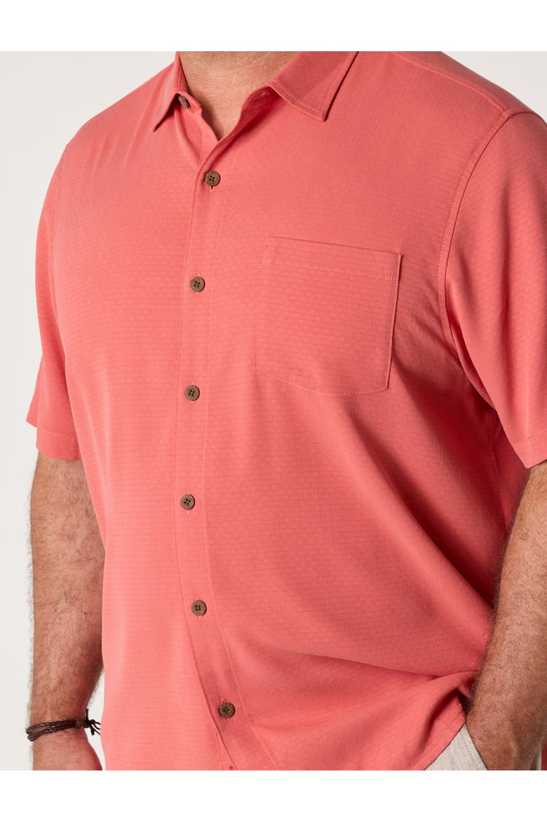 Big & Tall Coastal Ease IslandZone® Sport Shirt, Alternate, color, RED GINGER