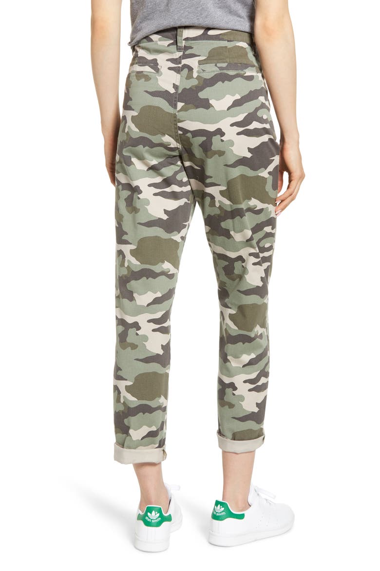 Slouchy Boyfriend Chino Pants, Alternate, color, FADED VINE