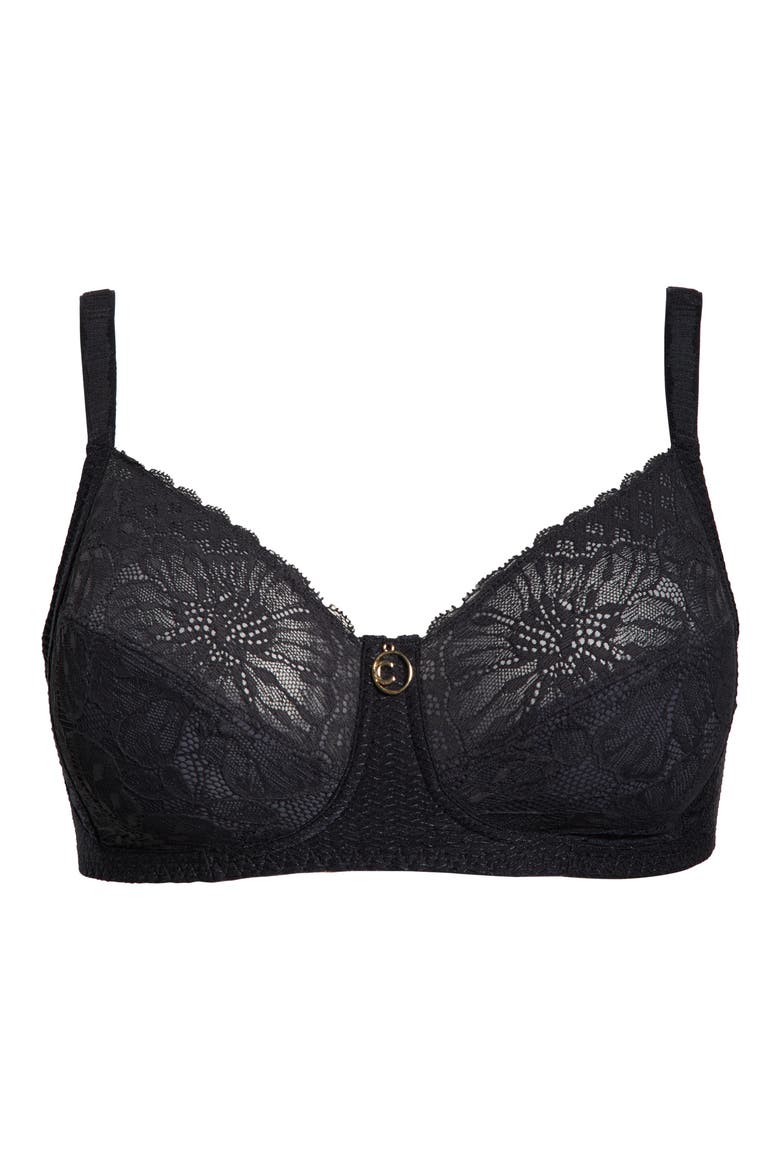 Sublime Lace Wireless Bra, Alternate, color, BLACK