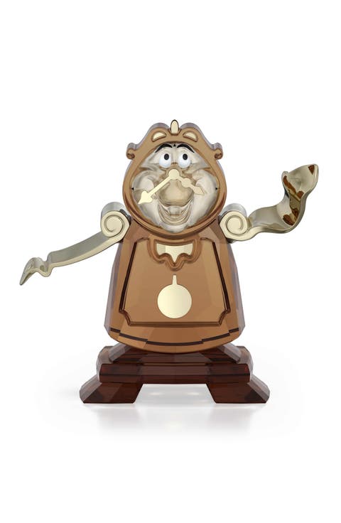 Disney Beauty and the Beast Cogsworth Crystal Figurine
