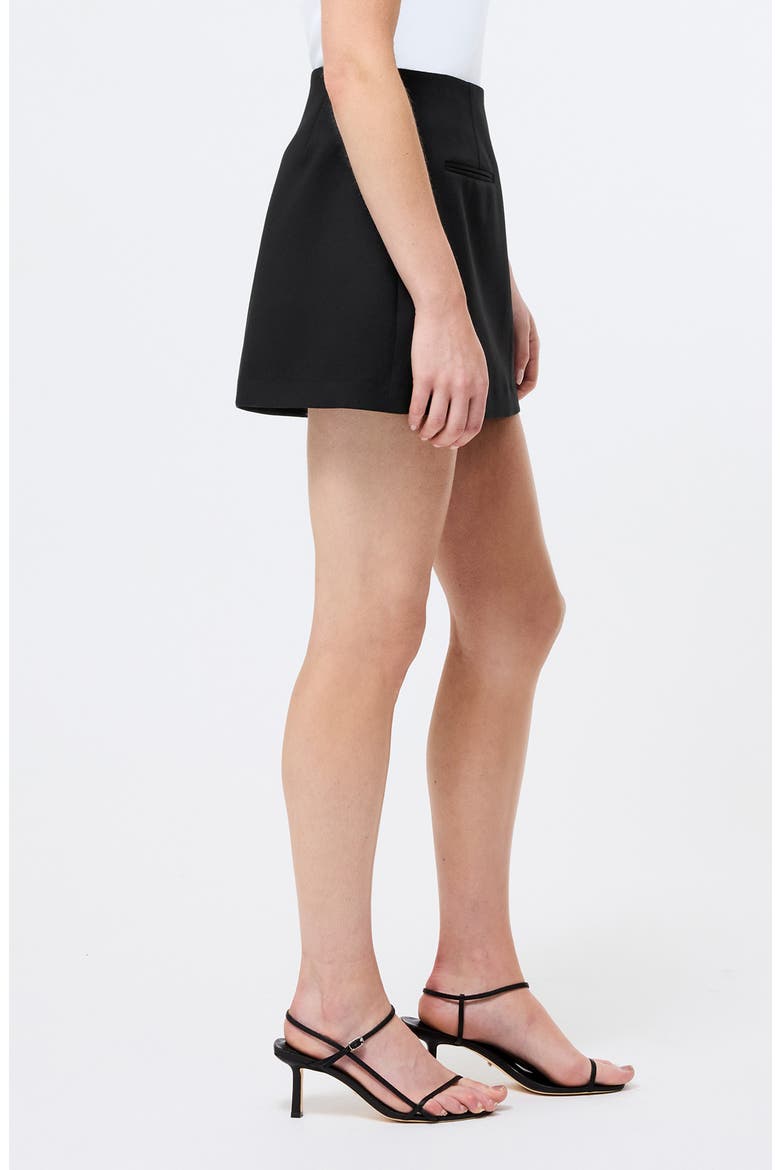 Azra Stretch Twill Miniskirt, Alternate, color, BLACK
