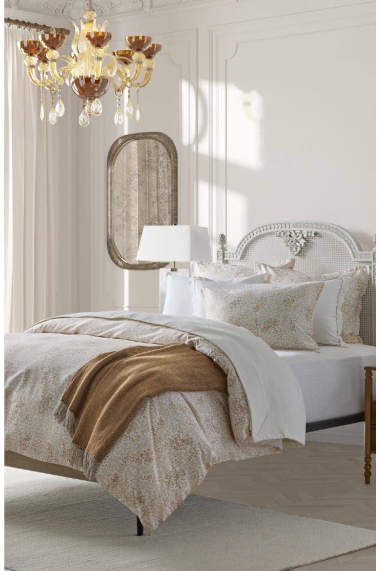 Golden Meadow Duvet Cover, Sheet & Shams Set, Alternate, color, GOLD