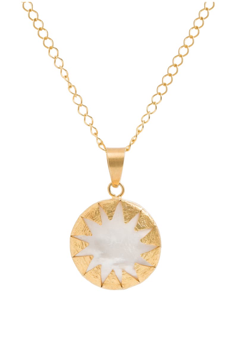 Freya Rose Warrioress Medallion Necklace, Main, color, Gold