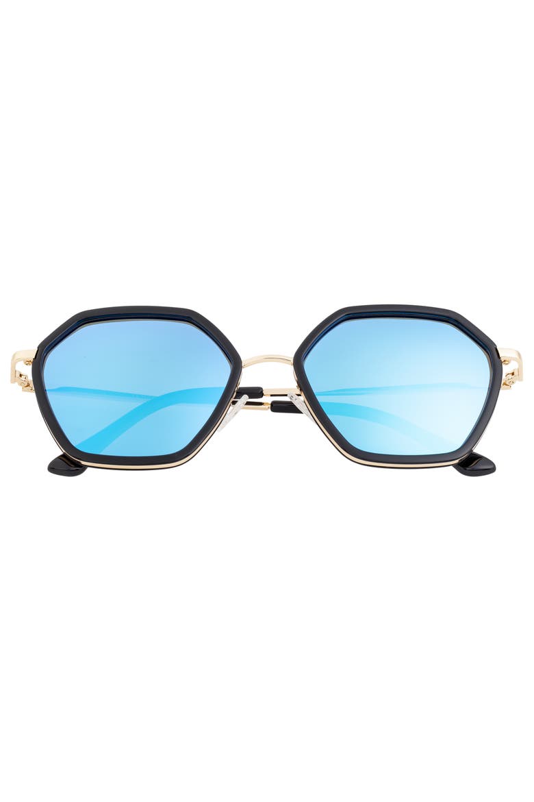 Ariana Polarized Sunglasses, Alternate, color, Black/Blue