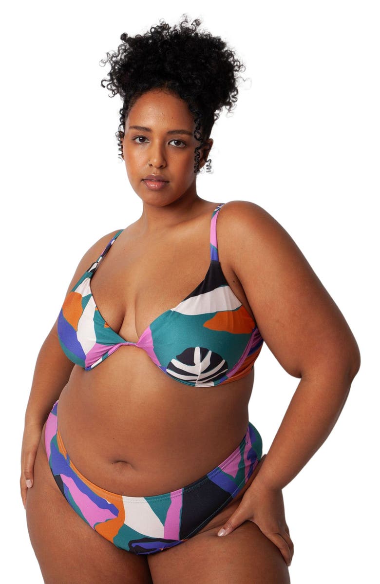 Villa Fresca Vista Bikini Swim Bottoms, Alternate, color, Lush