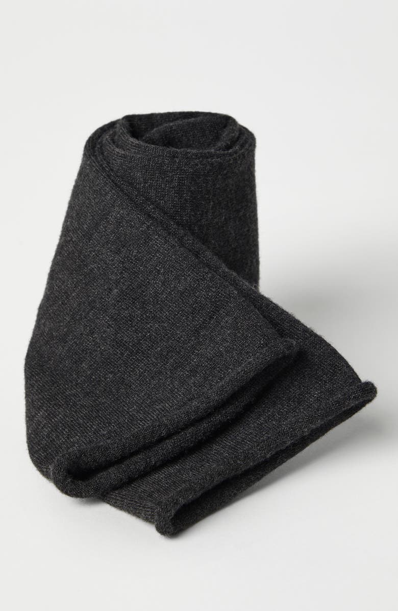 Brunello Cucinelli Cashmere knit socks, Alternate, color, Lignite Grey