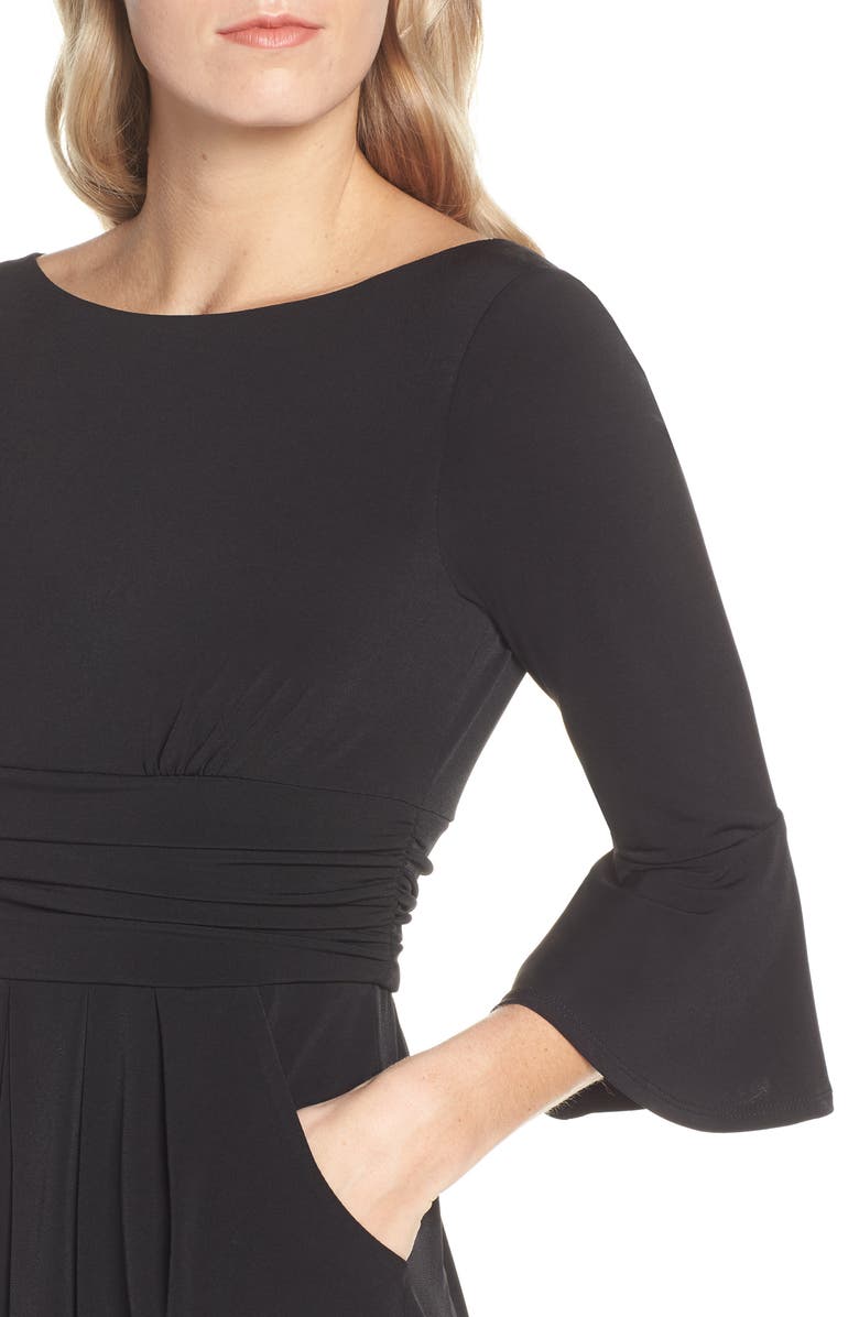 Eliza J Bell Sleeve Knit Sheath Dress, Alternate, color, 