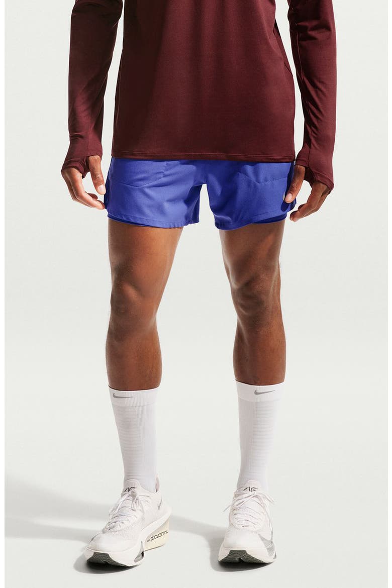 Dri-FIT 5-Inch 2-in-1 Running Shorts, Main, color, LAPIS/ REFLECTIVE SILVER