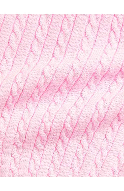 Polo Ralph Lauren Ralph Lauren Cable Cotton Polo Sweater & Shorts Set In Bath Pink