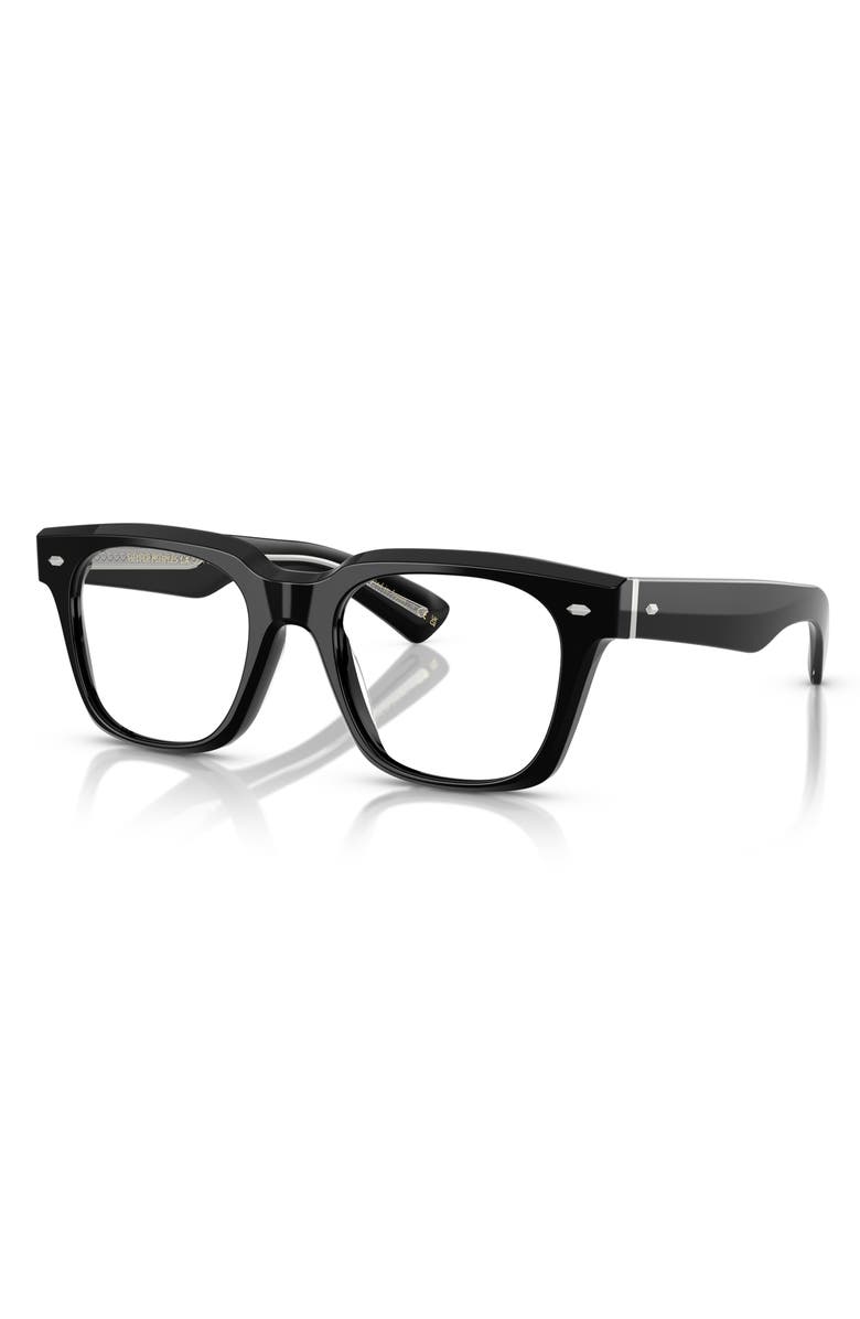 Oliver Peoples 51mm Rectangular Optical Glasses, Alternate, color, 
