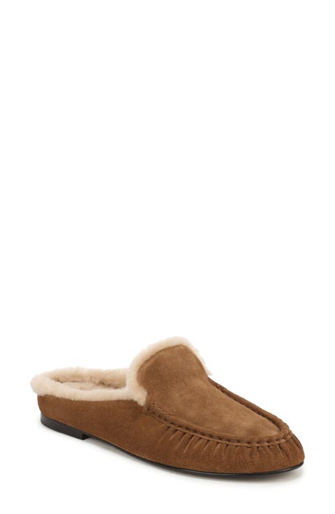 Tevshear Leather Flat Mule