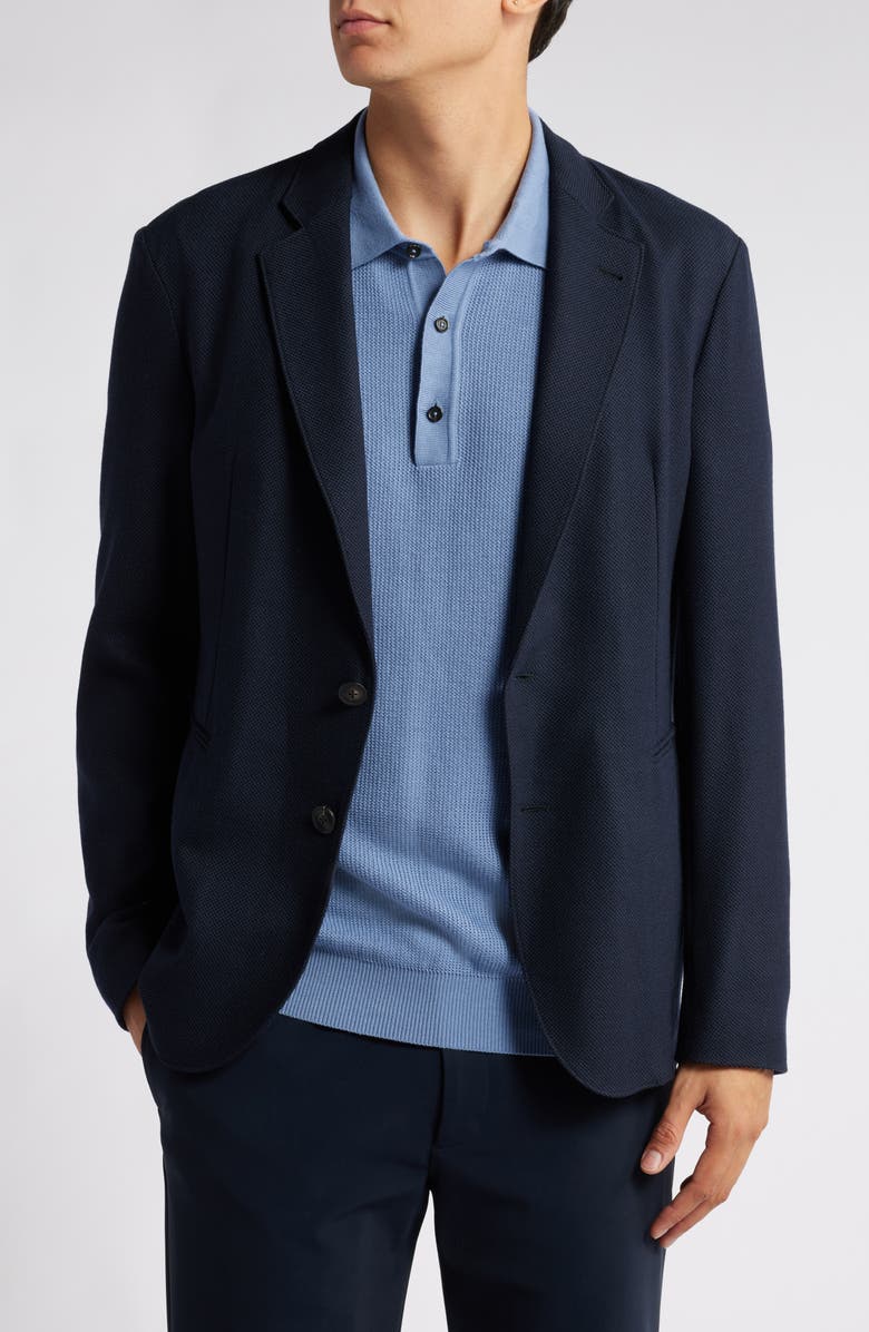 Emporio Armani Textured Wool Sport Coat, Main, color, 