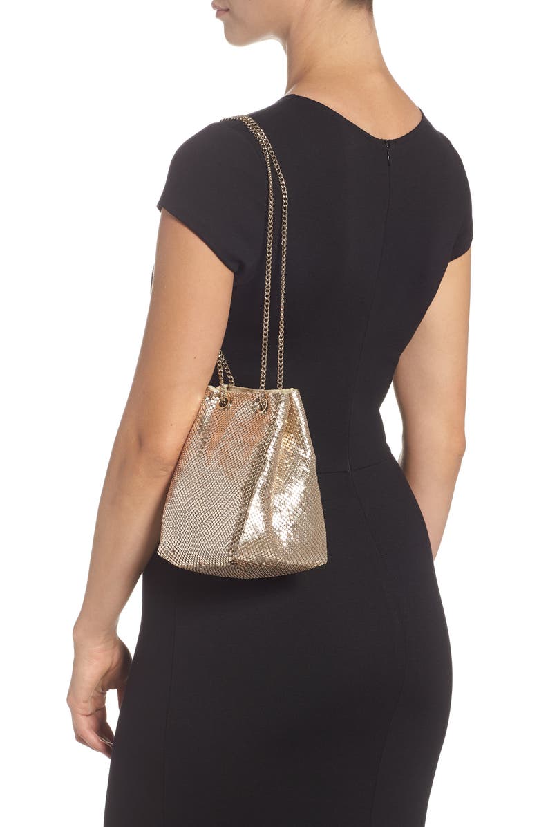 Nordstrom Crystal Mesh Pouchette, Alternate, color,