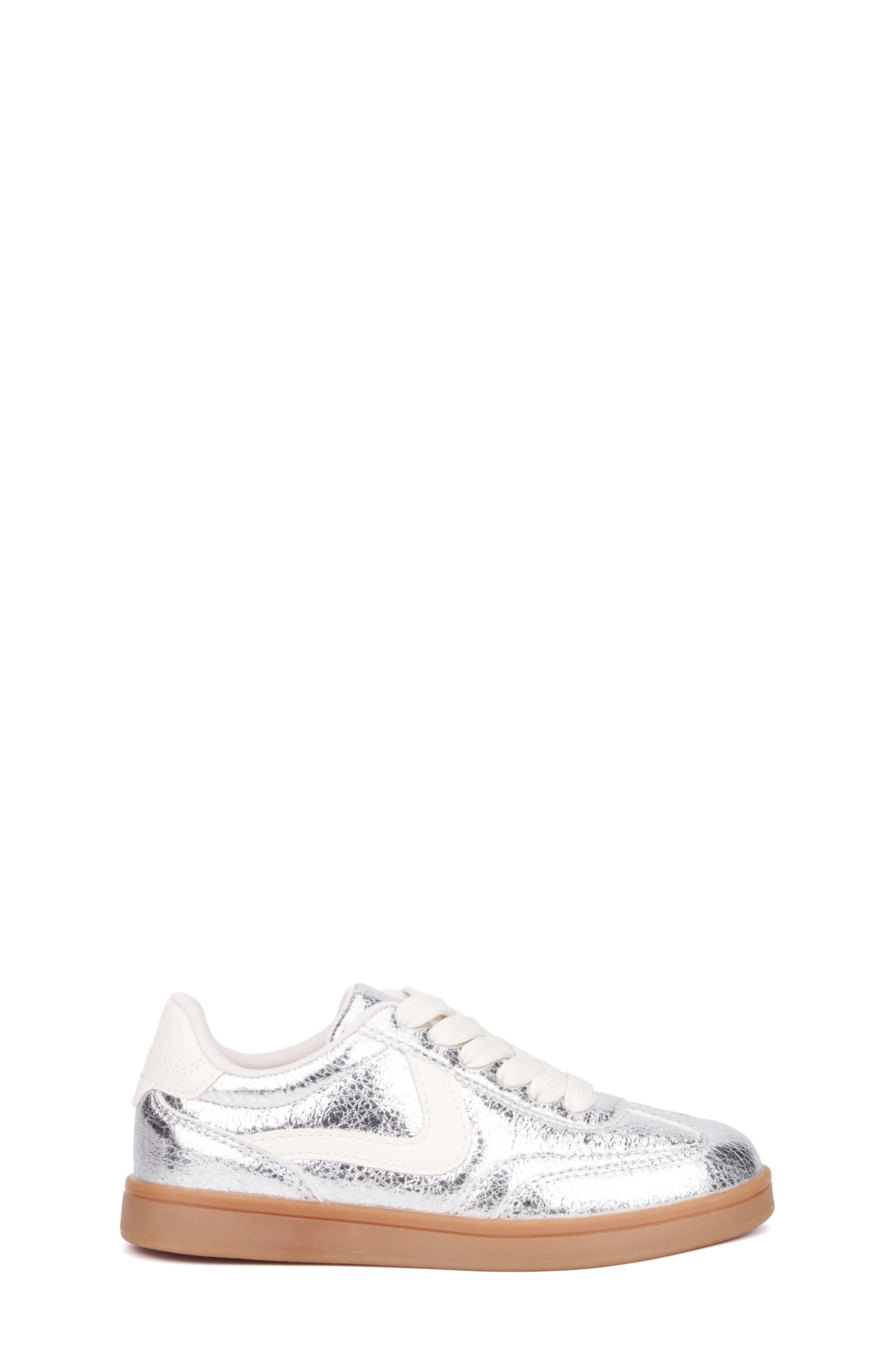OLIVIA MILLER Kids' Shimmer Sneaker, Alternate, color, Silver