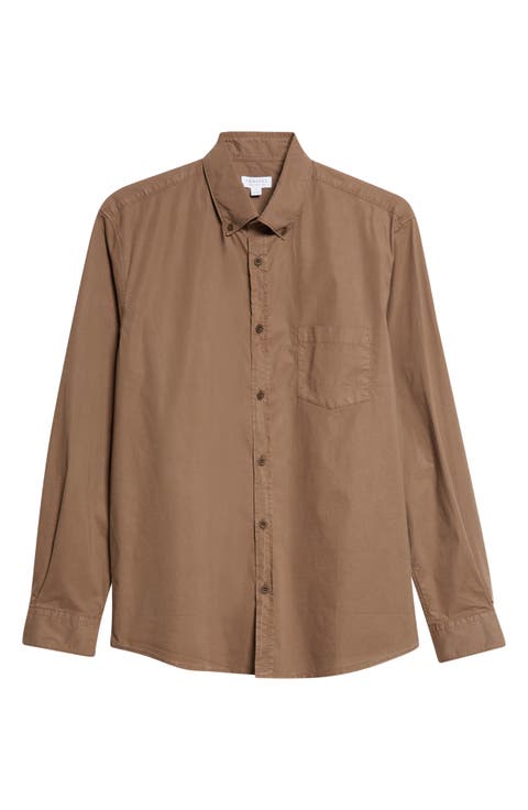 Soft Stretch Poplin Button-Down Shirt