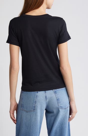 Tシャツ・カットソー THE BLACK JPG BABY TEE T-SHIRT Baby Tee cotton jersey T-shirt in black - Frame | Mytheresa