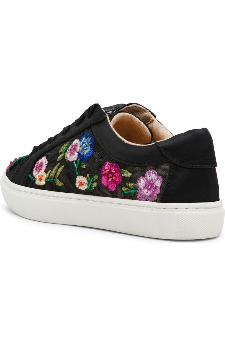 Betsey Johnson Kids' Jayla Sneaker, Alternate, color, Black Multi Floral