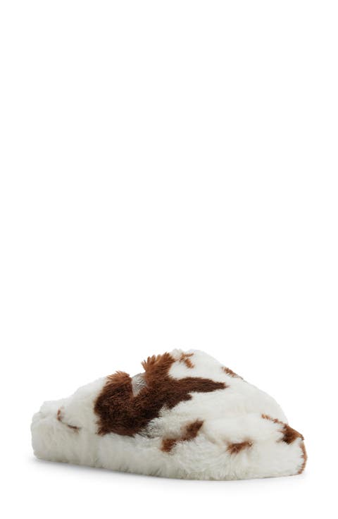 Sloane Faux Fur Slide Slipper (Women)