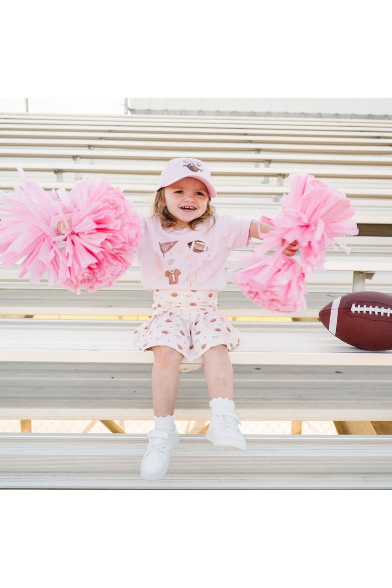 Game Day Icon Short Sleeve T-Shirt, Alternate, color, Ballet Pink