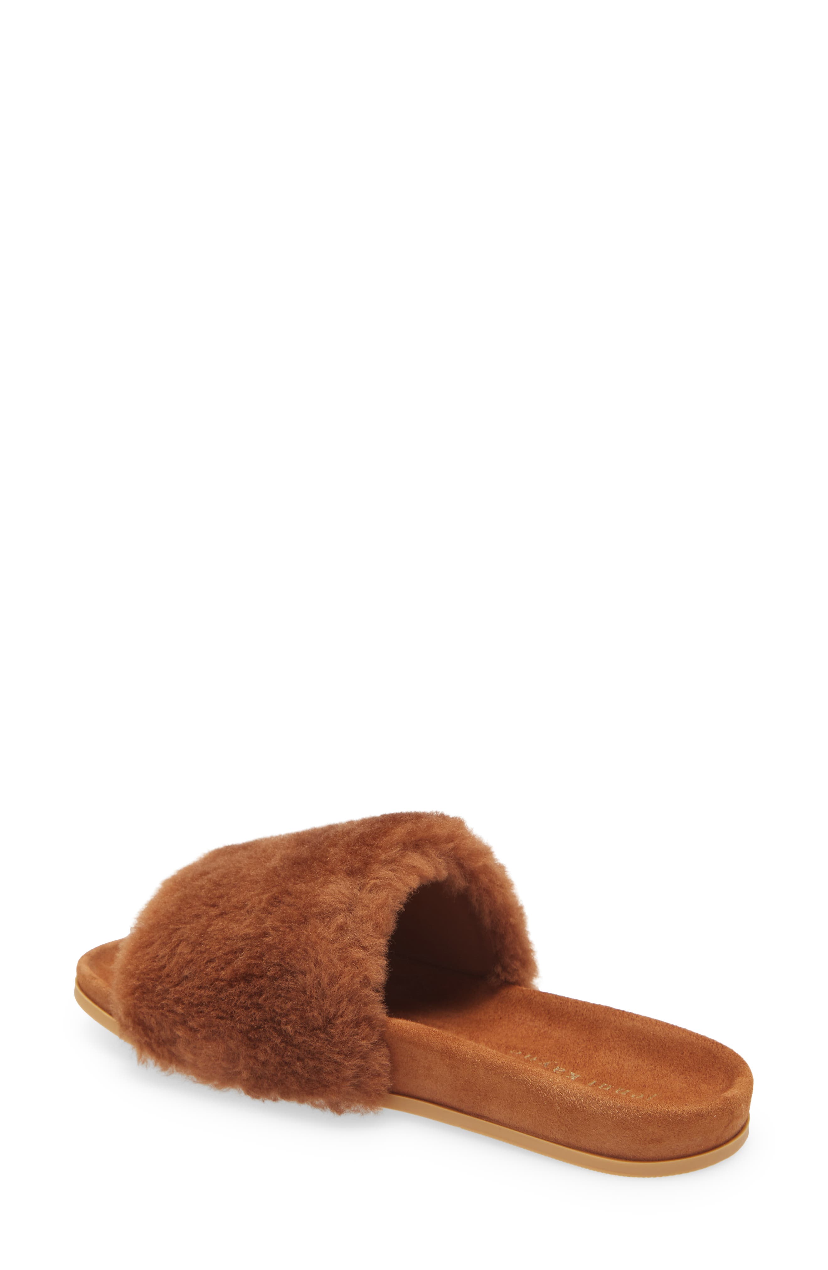 Jenni Kayne Genuine Shearling Slide Sandal, Alternate, color, 