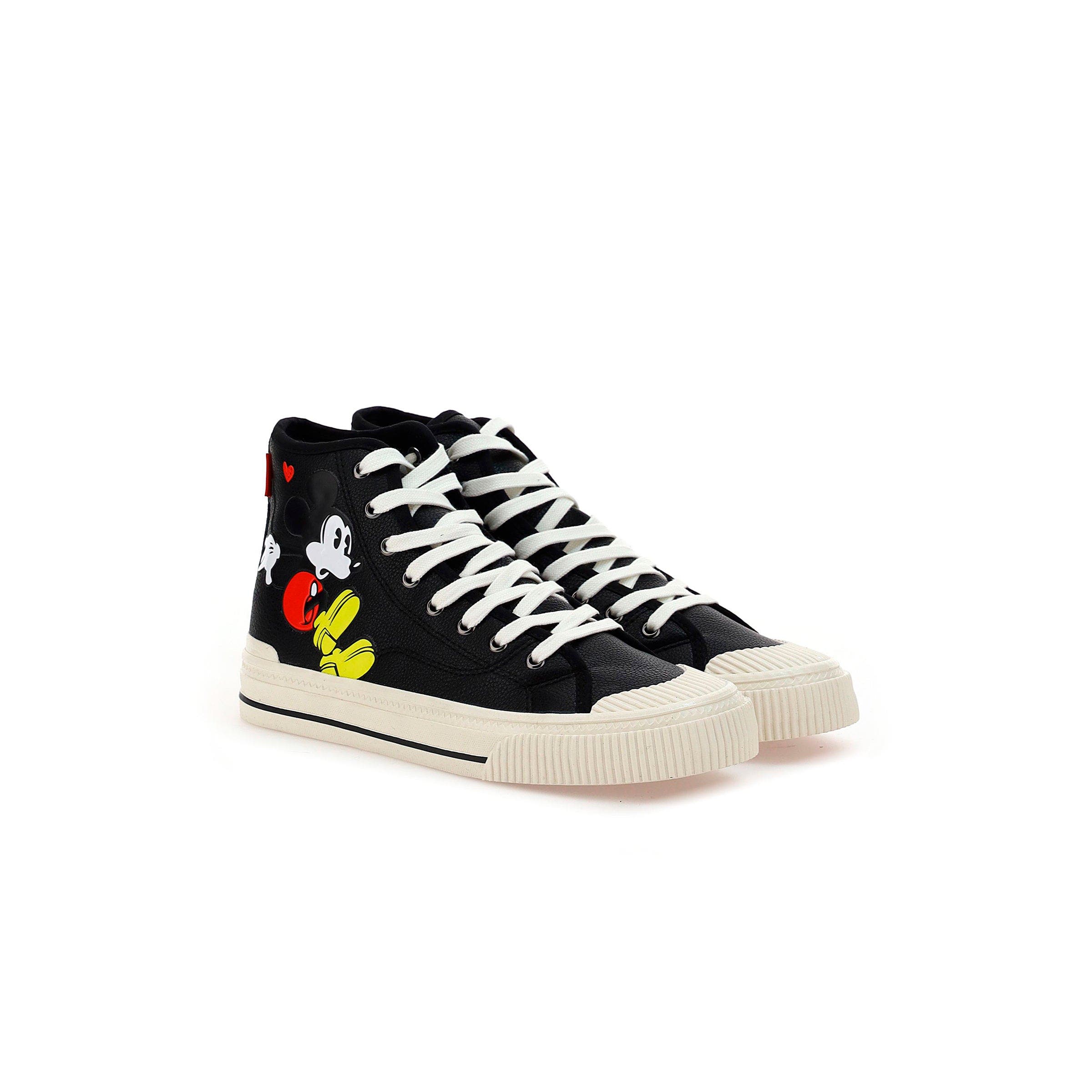 Master of Arts Mickey Print High Top Sneakers, Main, color, Black