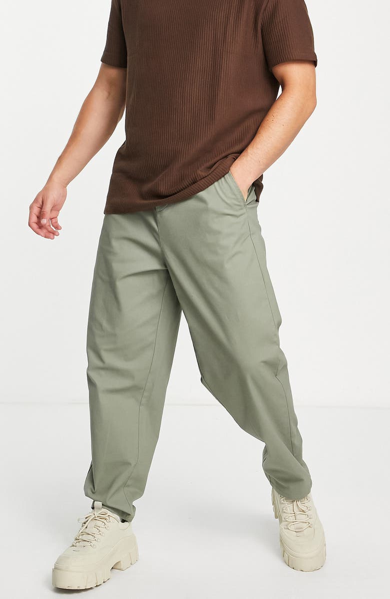 ASOS DESIGN Oversize Tapered Chino Pants, Main, color,
