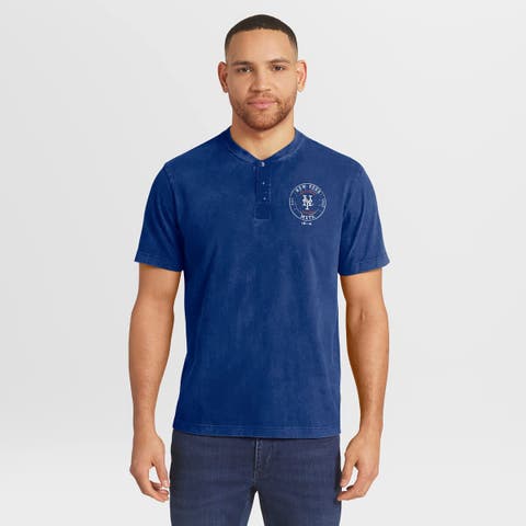 Men's Darius Rucker Collection by Fanatics  Royal New York Mets Washed Henley Shirt