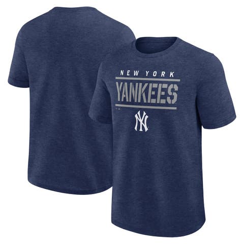 Men's Fanatics Heather Navy New York Yankees Top Notch T-Shirt