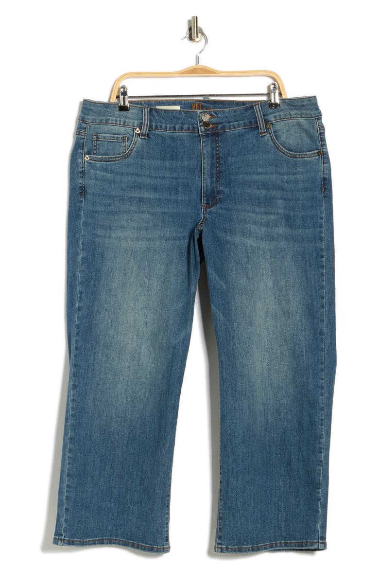 Lucy High Waist Crop Wide Leg Jeans, Alternate, color, GAURA