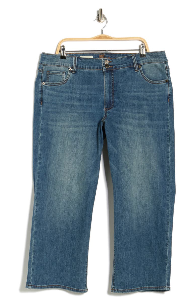 KUT from the Kloth Lucy High Waist Crop Wide Leg Jeans, Main, color, Gaura
