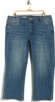 KUT from the Kloth Lucy High Waist Crop Wide Leg Jeans