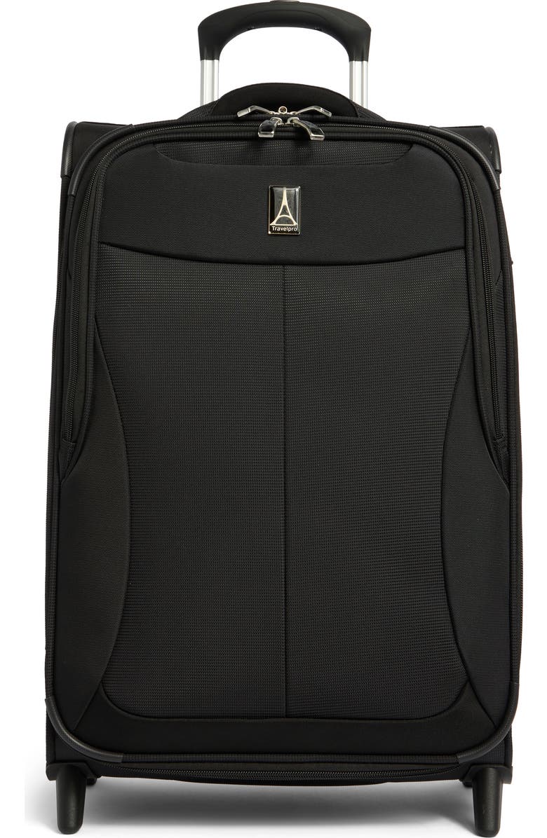 TRAVELPRO WAB6 22-Inch Expandable 2-Wheel Carry-On Softside Rollaboard Luggage, Main, color, Black