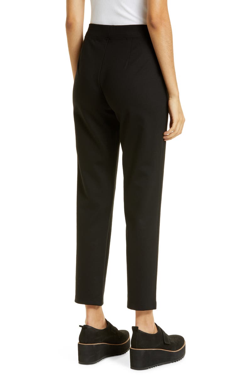 Eileen Fisher Slim Ankle Pants, Alternate, color, Black