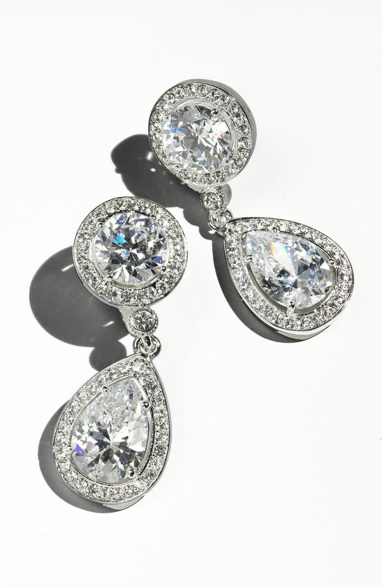 Nadri Crystal & Cubic Zirconia Drop Earrings, Main, color,