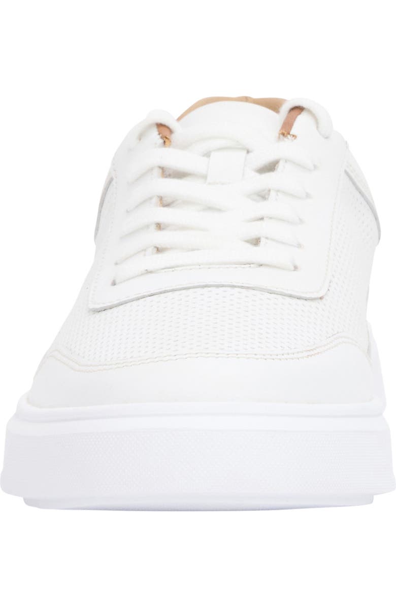 André Assous Andrew Perforated Leather Sneaker, Alternate, color, White Perf