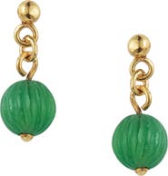 Turquoise Mountain Nariman Drop Earrings - Green Onyx