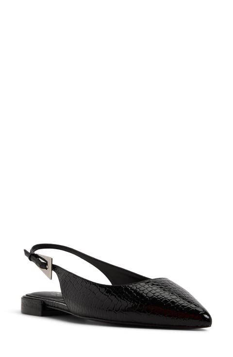 Kristell Pointed Toe Slingback Flat (Women)