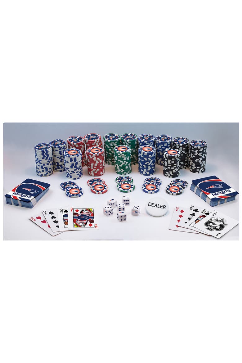 New England Patriots 300 Piece Poker Set, Alternate, color, Multicolor